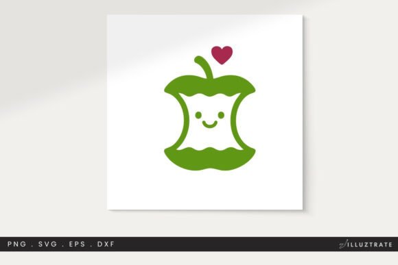 Apple SVG with Heart: Graphics for Crafts
