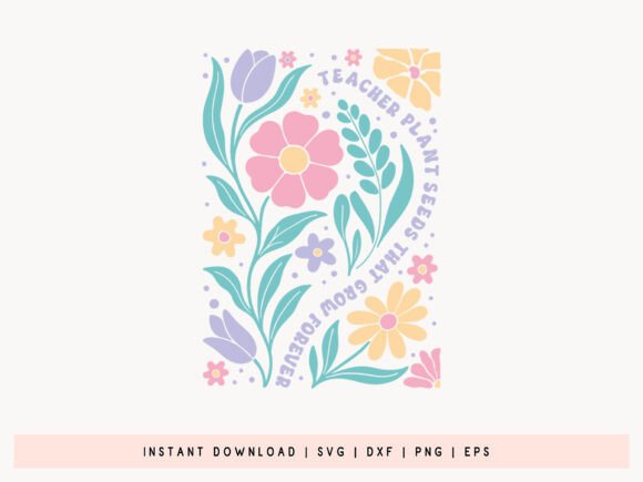 Boho Floral SVG: Graphics for Crafts
