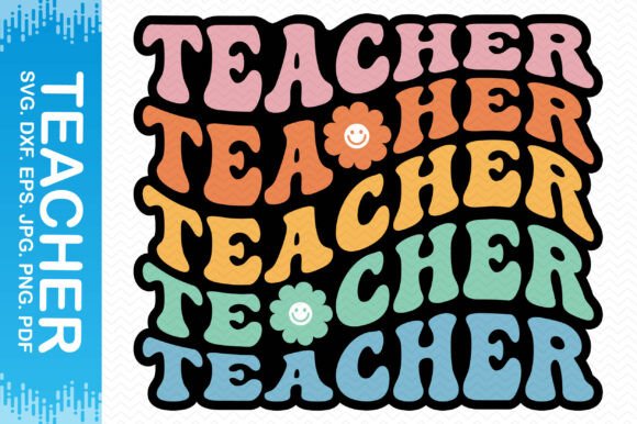 Groovy Teacher Graphics for Crafts
