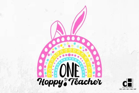 One Hoppy Teacher Graphics for Crafts