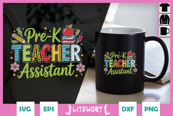 Pre-K Teacher Assistant Day SVG for Crafts & Graphics