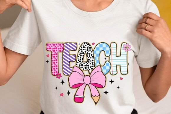 Preppy Teacher Coquette Pencil SVG: Crafts & Graphics