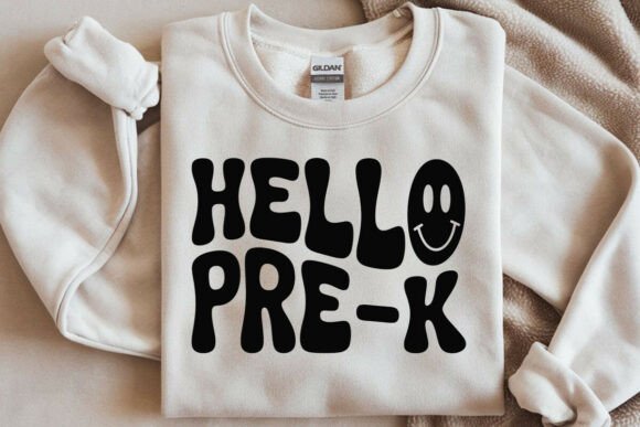 Retro Hello Pre-K Graphics for Crafts