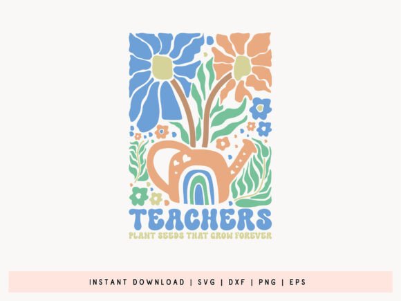 Reviewing Teachers Plant Seeds Boho Floral SVG