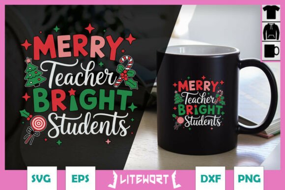 Reviewing the Merry Teacher Bright Students Xmas SVG