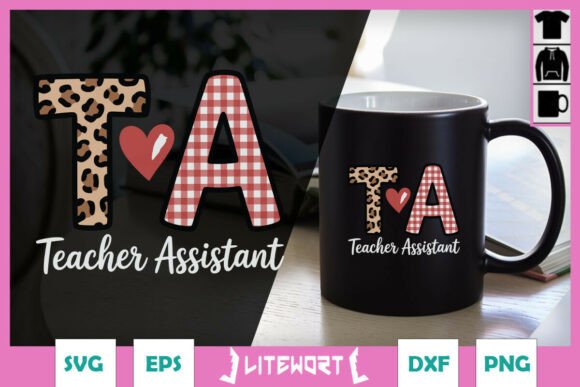 Teacher Assistant Letters: Graphics for Crafts