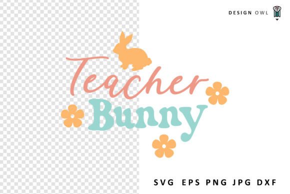 Teacher Bunny Easter SVG: Graphics for Crafts